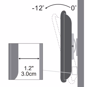 Techly ICA-LCD-900 76.2 cm (30") melns