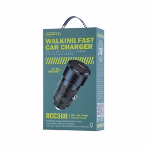 Car charger Remax RCC360 75W USB-C/USB-A black