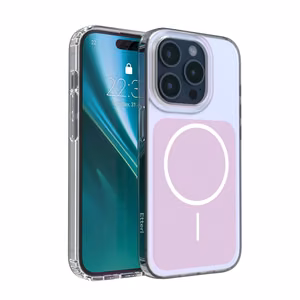 Etteri Hidden Pearl case for iPhone 15 Pro 6,1" pink