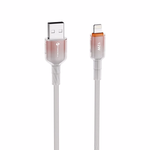 FORCELL F-ENERGY C353 kabelis USB A uz Lightning 2,4A 12W Gradient 1 m balts