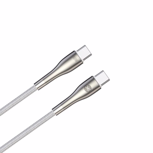 Forever Sleek kabelis USB-C - USB-C 1,0 m 60W balts