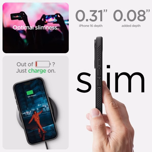 Spigen Rugged Armor Magnētiskais apvalks iPhone 16 - melns