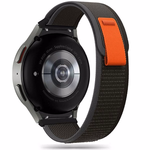TECH-PROTECT NYLON ремешок SAMSUNG GALAXY WATCH 4 / 5 / 5 PRO / 6 / 7 / FE черный/оранжевый
