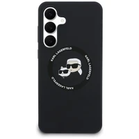 Karl Lagerfeld Silicone Karl & Choupette Heads MagSafe macins Samsung Galaxy S25 FE - melns