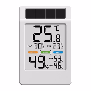 BALDRTHERM B0590TH-V6 ar saules enerģiju darbināms termohigrometrs ar lielu ekrānu