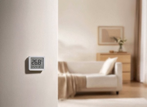 Xiaomi Smart Temperature and Humidity Monitor 3 Mini QBH4312GL – kompakts temperatūras un mitruma monitors, balts