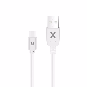 Maxlife kabelis USB - USB-C 2,0 m 3A balts