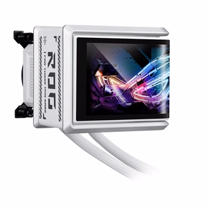 Asus ROG RYUO IV 360 ARGB - visintegrētais ūdens dzesētājs, 12 cm (balts)