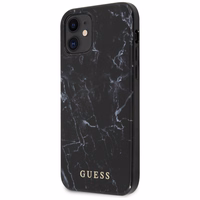 Guess Marble viedtālruņa apvalks iPhone 12 mini - melns