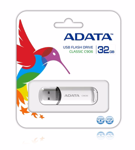 ADATA 32GB USB Stick Classic C906 White