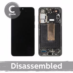LCD displejs savietojams ar Samsung S916 S23 Plus ar rāmi / krēmkrāsa / (8/10 izjaukts)