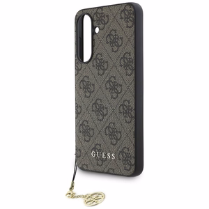 Guess 4G Charms Collection apvalks Samsung Galaxy A36 - Brūns