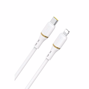 Dudao L25X USB-C–Lightning kabelis, 30 W, 1,0 m, balts