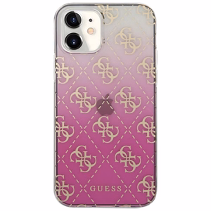 Guess GUHCP12SPCU4GGPI iPhone 12 mini 5.4" розовый/розовый жёсткий чехол 4G Gradient