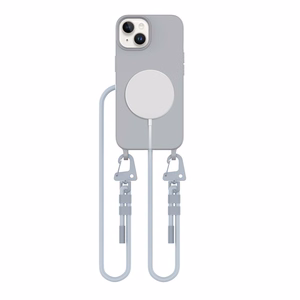 Tech-Protect MagNecklace Magnētiskais iPhone 14 viedtālruņa apvalks - pelēks