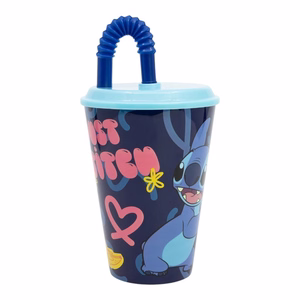 Disney Stitch Palms krūze ar salmiņu, 430 ml