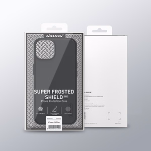 Nillkin Super Frosted Shield Pro viedtālruņa apvalks iPhone 14 Plus aizmugurējais apvalks zils