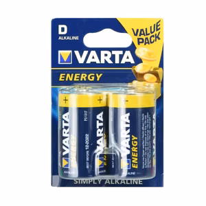 VARTA щелочная батарейка R20 (Type D) Energy 2 шт.