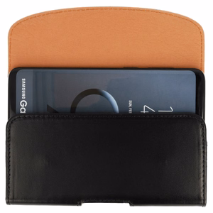 Telone VIVA jostas maciņš (IZMĒRS 13) Iphone 7/8/11 Pro/12 Mini/13 Mini/SE 2020/SE 2022/X/XS melns, ādas (140x70x14 mm)