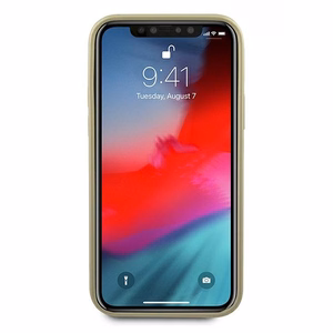 Guess GUHCP12LIGLGO iPhone 12 Pro Max 6.7" zelta/zelta cietais apvalks Iridescent