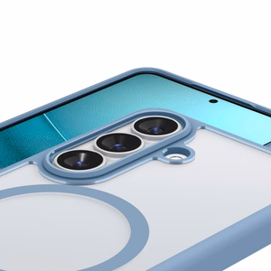 Spigen Ultra Hybrid Mag MagSafe maciņš priekš Samsung Galaxy S26 Plus caurspīdīgs zils