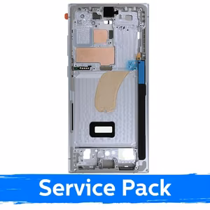 Средняя рамка корпуса для Samsung S918 S23 Ultra / небесно-синий / (Service Pack)
