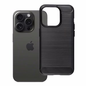 Maciņš iPhone 15 PRO Carbon 2.0 melns