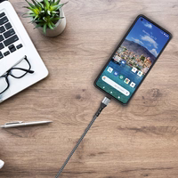 Energizer Ultimate - USB-A to USB-C connecting kabelis 2m (sudrabs)