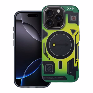 Case for iPhone 16 PRO Forcell F-Protect Levels Dual Layer 4D technology compatible with Military Drop-Test cyber green