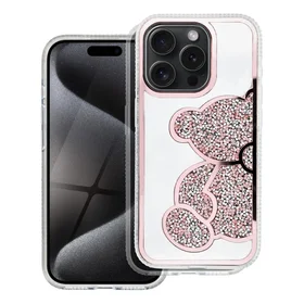 TEDDY BEAR viedtālruņa apvalks IPHONE 11 rozā