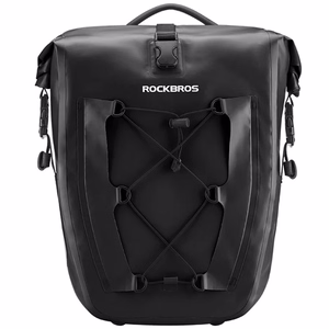 Rockbros 30140022001 ūdensizturīga velosipēda soma bagāžniekam - melns