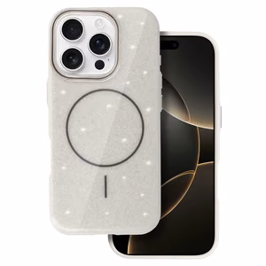 Magnētiskais Īpaši Plāns Spīdīgs viedtālruņa apvalks Iphone 15 sudraba