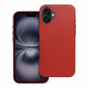 Case Leather Mag Cover (MagSafe) for iPhone 16 Plus red