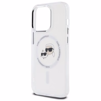 IML Metal Karl & Choupette Head MagSafe viedtālruņa apvalks iPhone 14 Pro Max - balts