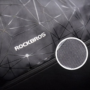 Rockbros D49-2 sporta mugursoma ar savelkamo auklu, rāvējslēdzēja kabatu un ventilējamu muguru 9 l - melna