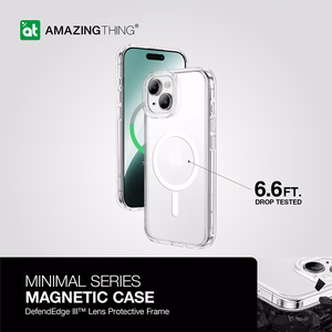 Amazing Thing Minimal Magsafe apvalks 6.6FT IP156.7MMINCL Iphone 15 Plus - caurspīdīgs