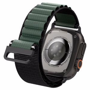 SPIGEN WBF1 siksniņa APPLE WATCH 6 / 7 / 8 / 9 / 10 / SE / ULTRA 1 / 2 (44 / 45 / 46 / 49 MM) melns/zaļš