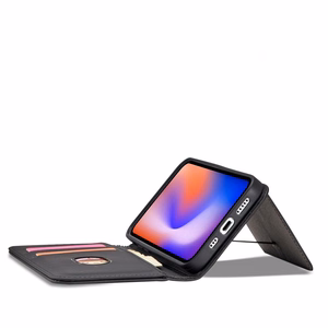Magnētiskais kartes korpuss iPhone 12 Pro - melns (m)