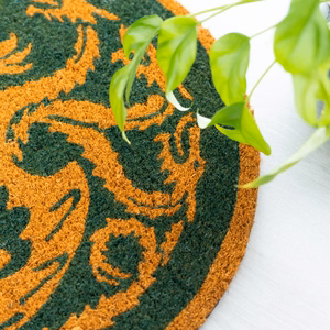 Game of Thrones House of the Dragon apaļš durvju paklājs, diametrs 50 cm