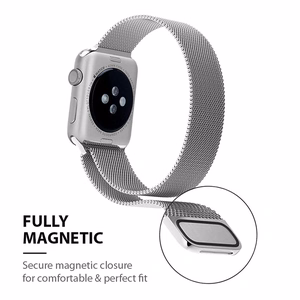 Crong Milano Steel nerūsējošā tērauda siksniņa Apple Watch 38 / 40 / 41 / 42 mm, zaigojoša