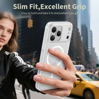 Tech-Protect MagSlim Magnētiskais viedtālruņa apvalks iPhone 17 Pro - matēts balts