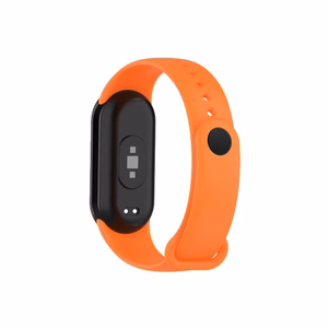 SILIKONA SIKSNIŅA MI BAND 8/M8 (3). ORANŽA