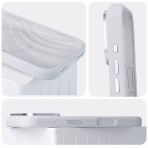 Liavec Silky vāciņš ar metāla kameras ietvaru, paredzēts iPhone 18 Pro/17 Pro, pelēks