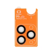 Aizsargstikls Tel Protect Titanium Lens 99% AR uz kameras Iphone 16 Pro/16 Pro Max melns (3 objektīvi)