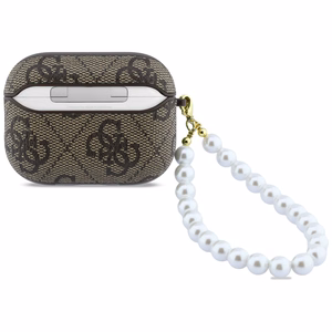 Guess 4G Pearl Strap case for AirPods Pro 3 - brown