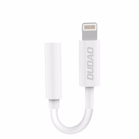 Dudao audio adapteris austiņu adapteris no Lightning uz 3.5 mm mini ligzdu balts (L16i white)