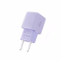 Tech-Protect NCM25 USB-C PD 25W sienas lādētājs - violets