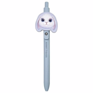 NIMMY komplekts 2in1 piezīmju grāmatiņa + pildspalva BIG EYED PET 2.0 Trusis violeta