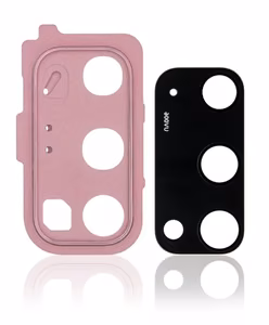 Samsung G980/G981 S20 kameras lēca ar rāmi Cloud Pink ORG