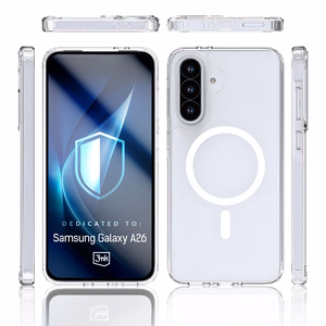 3mk Armor Magnētiskais apvalks Samsung Galaxy A26 5G viedtālrunim - caurspīdīgs